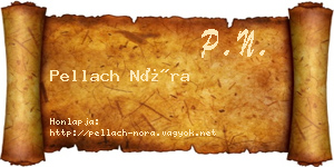 Pellach Nóra névjegykártya